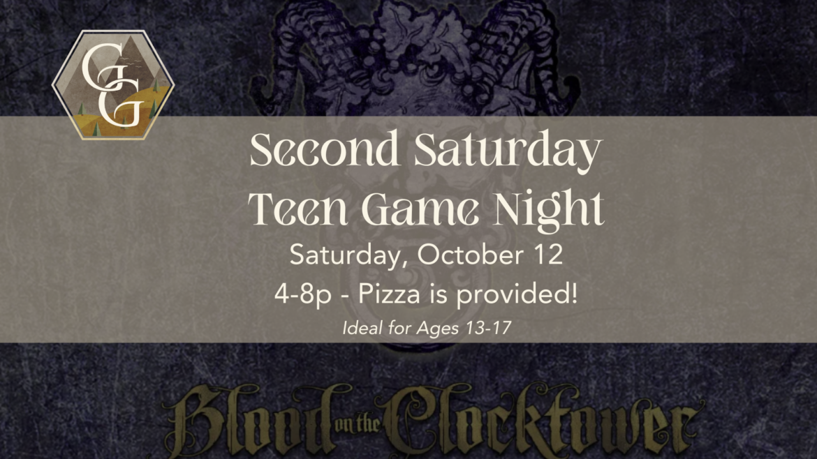 Second Saturday Teen Game Night – Blood on the Clocktower