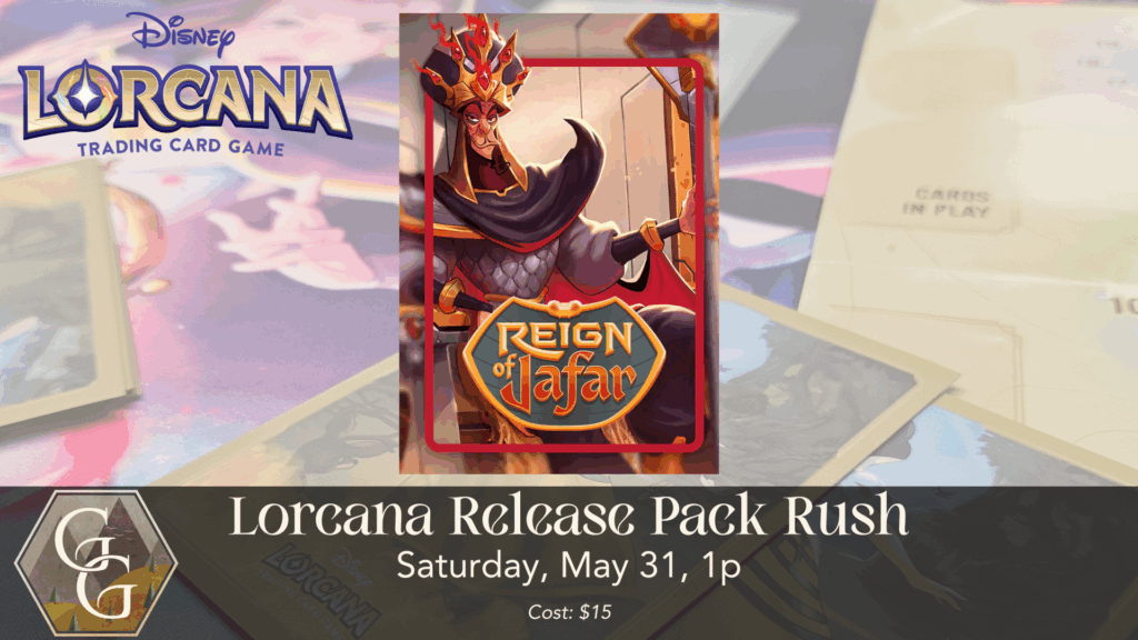 Disney Lorcana Reign of Jafar Release Pack Rush The Guilded