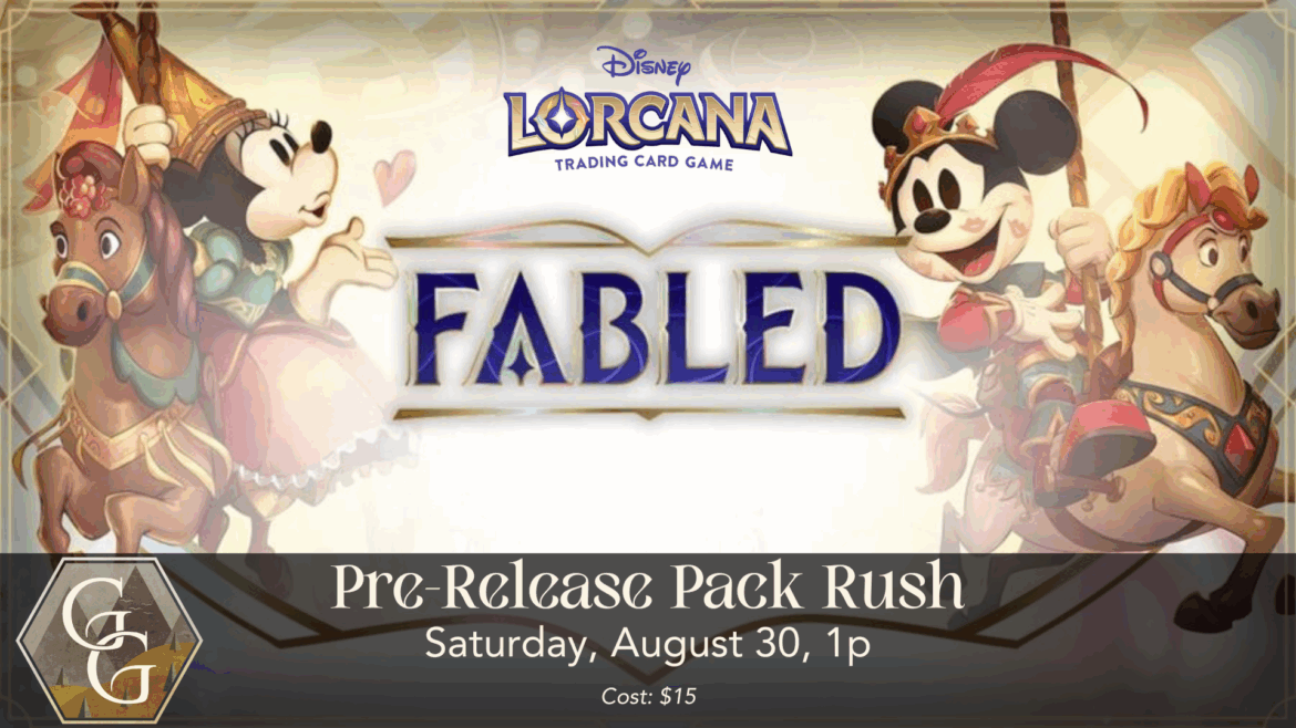 Lorcana Fabled Pre-Release Pack Rush