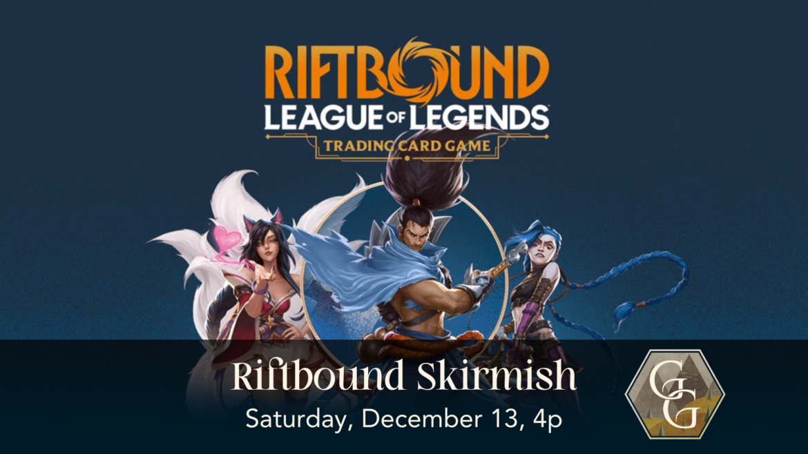 Riftbound logo and event details